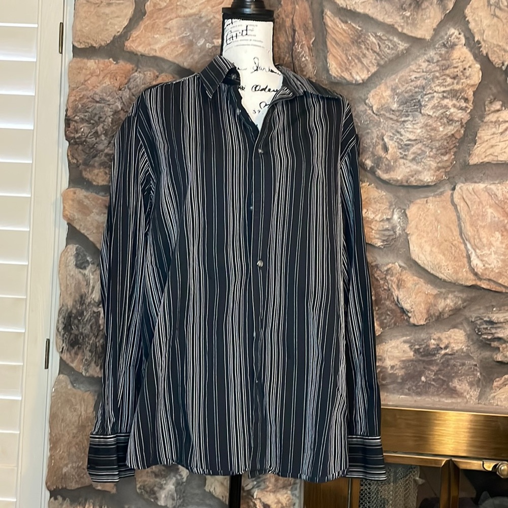 Claiborne Long Sleeve pin stripped shirt